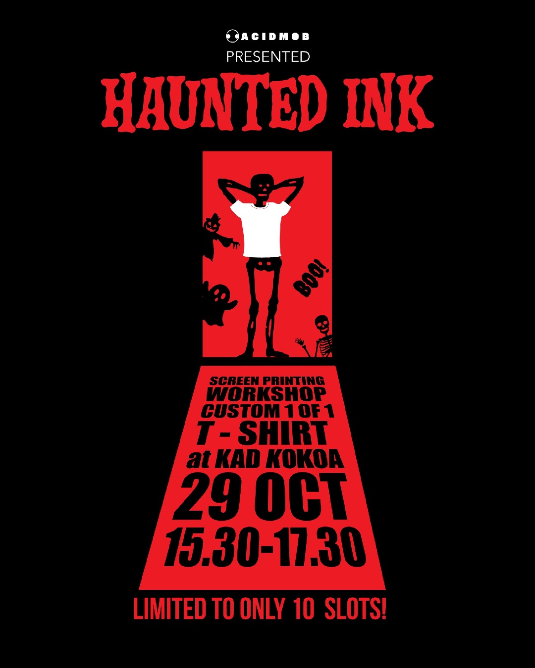 HAUNTED INK : 1 OF 1 DIY T-SHIRT